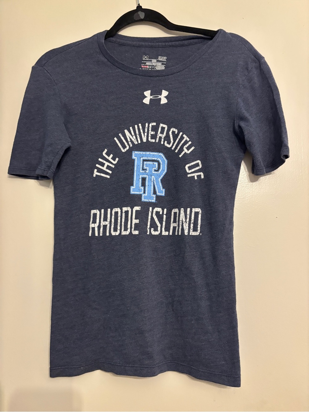 Under Armour Navy Blue University of Rhode Island Graphic Short Sleeve Tee